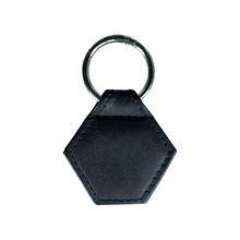 Cargar imagen en el visor de la galería, Clip hexágono negro piel lisa